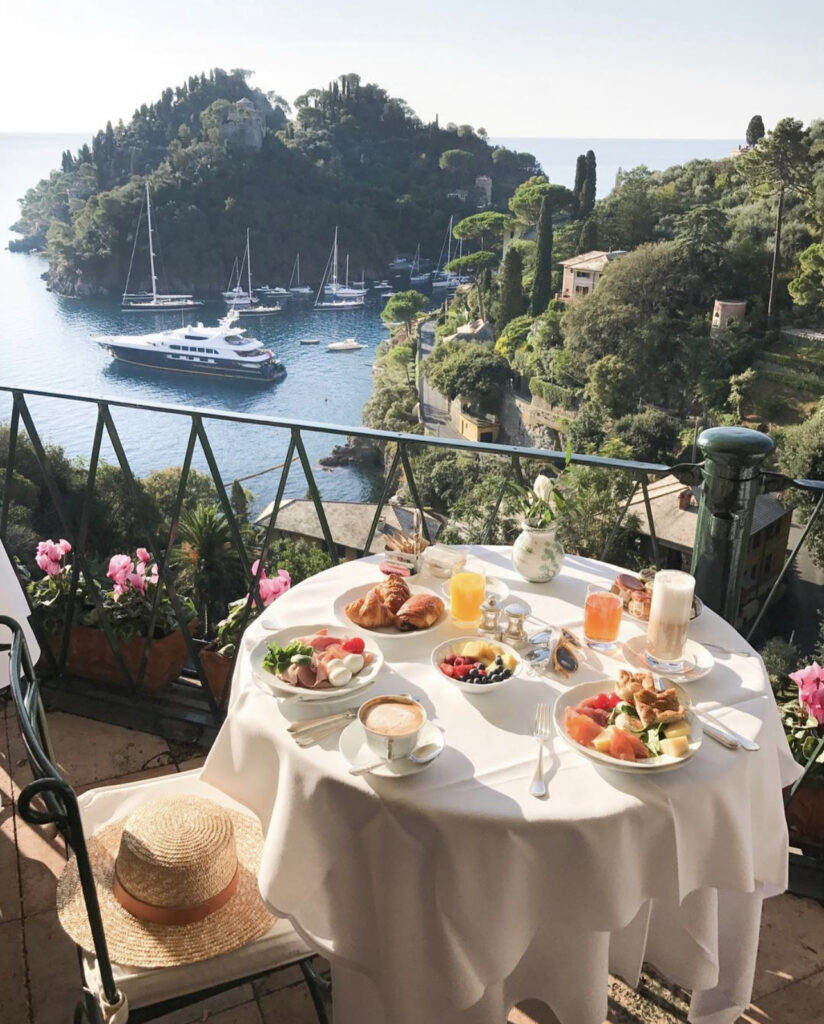 La Terrazza at Belmond in Portofino is  a definite bucket list item for Europe's most beautiful restaurants!