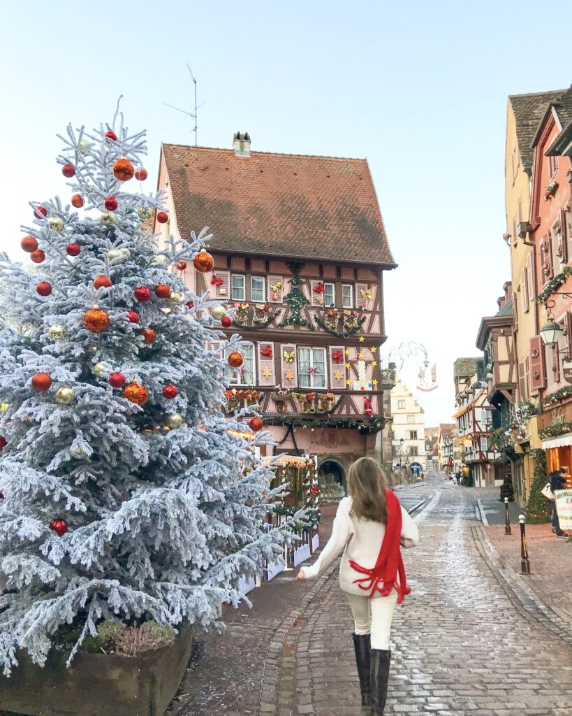 Me in Colmar running away from all the tourists :)