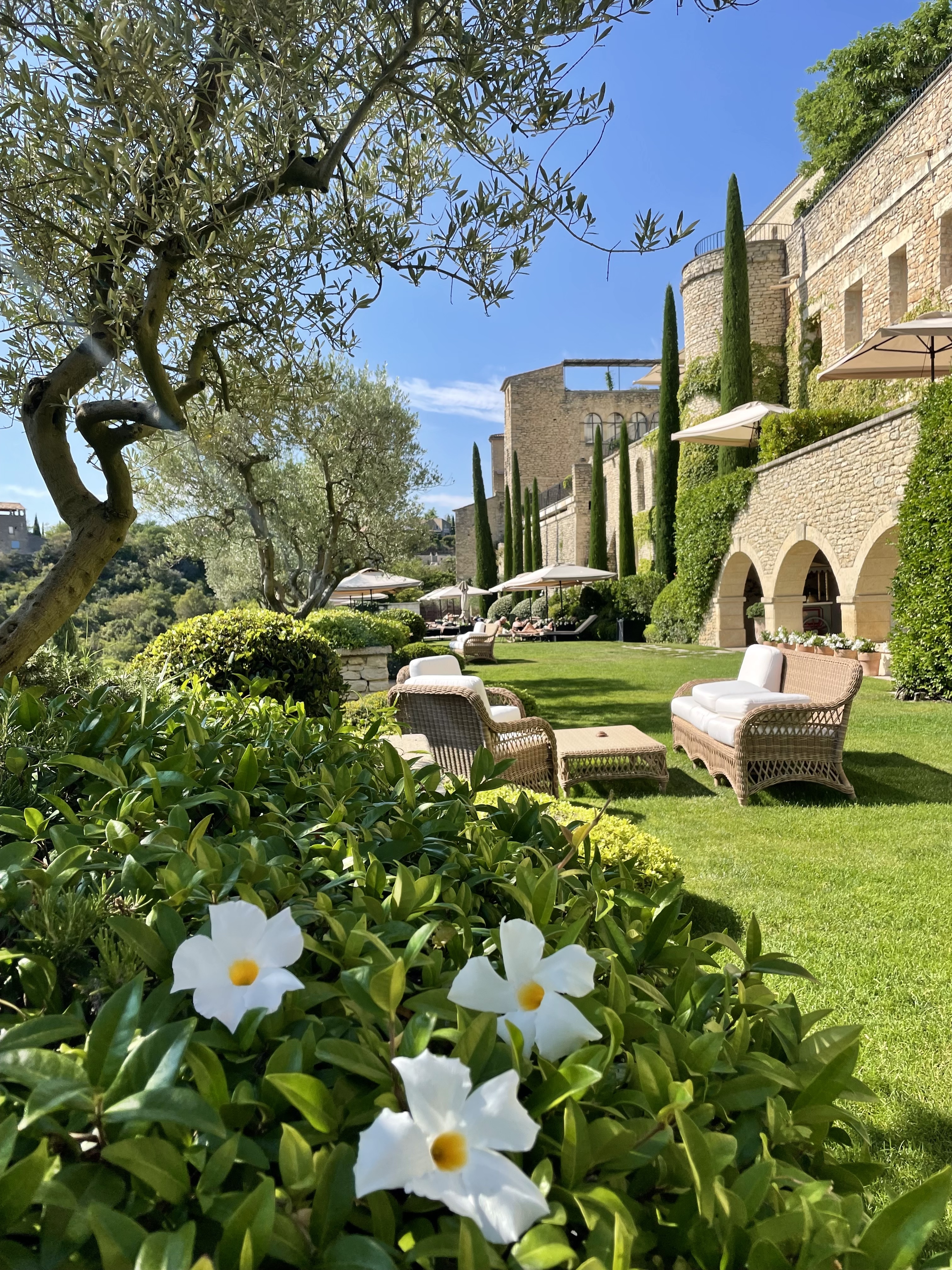 Gardens at Airelles La Bastide in Gordes, France