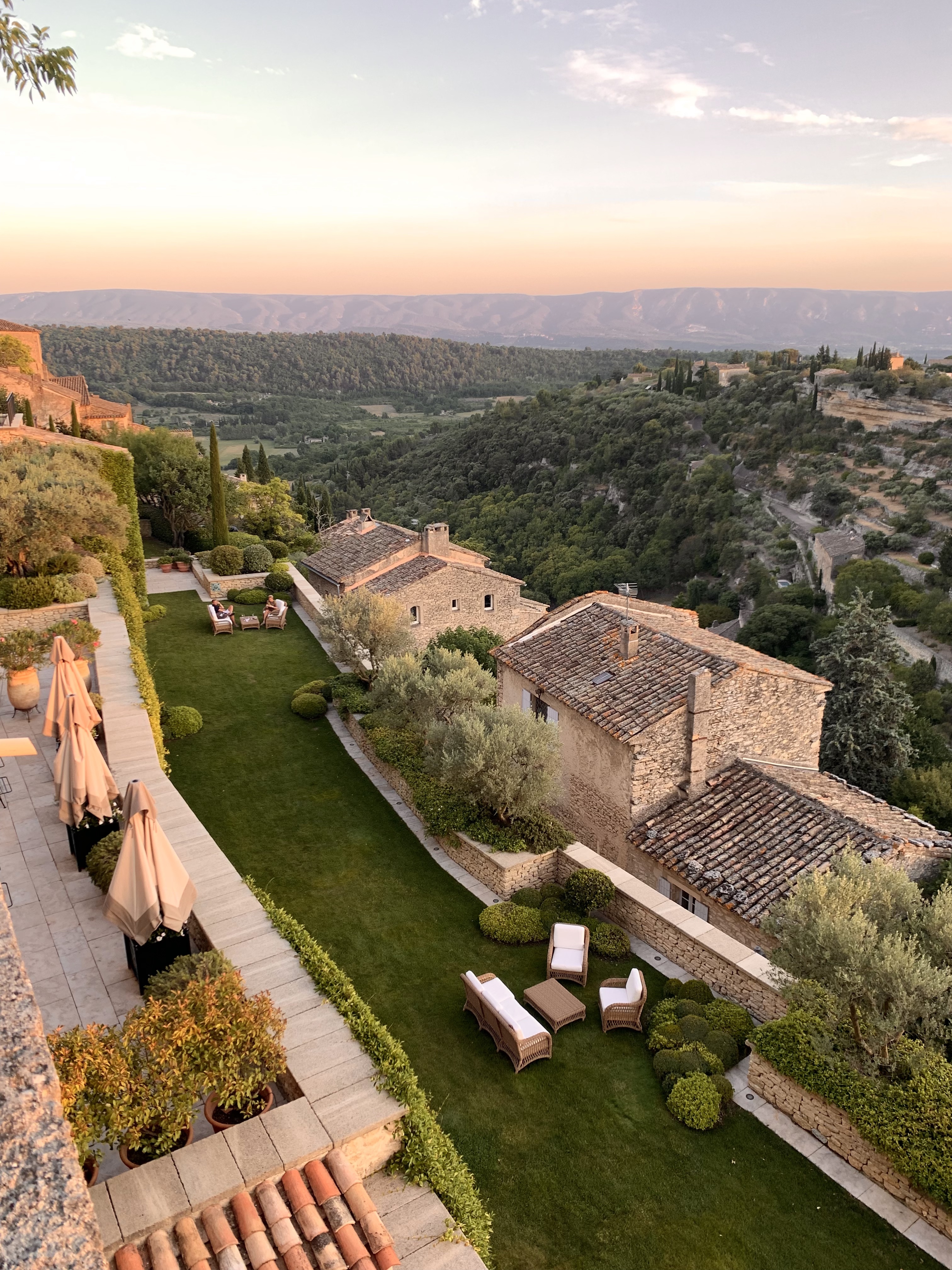 The view over Gordes from Airelles La Bastide