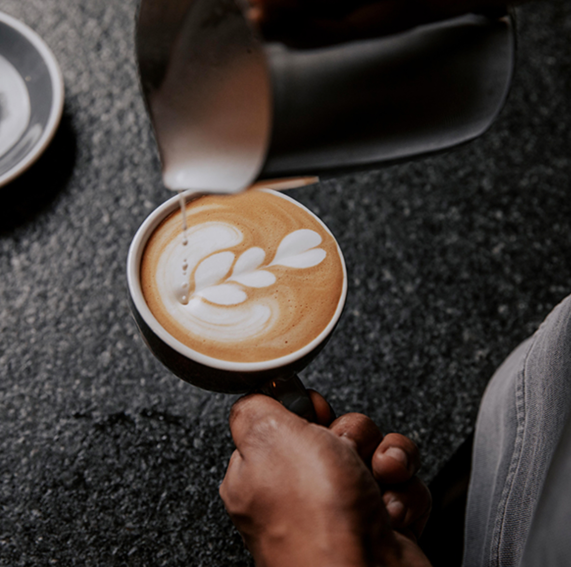 Flat White Coffee at Bunca Cafe, Frankfurt