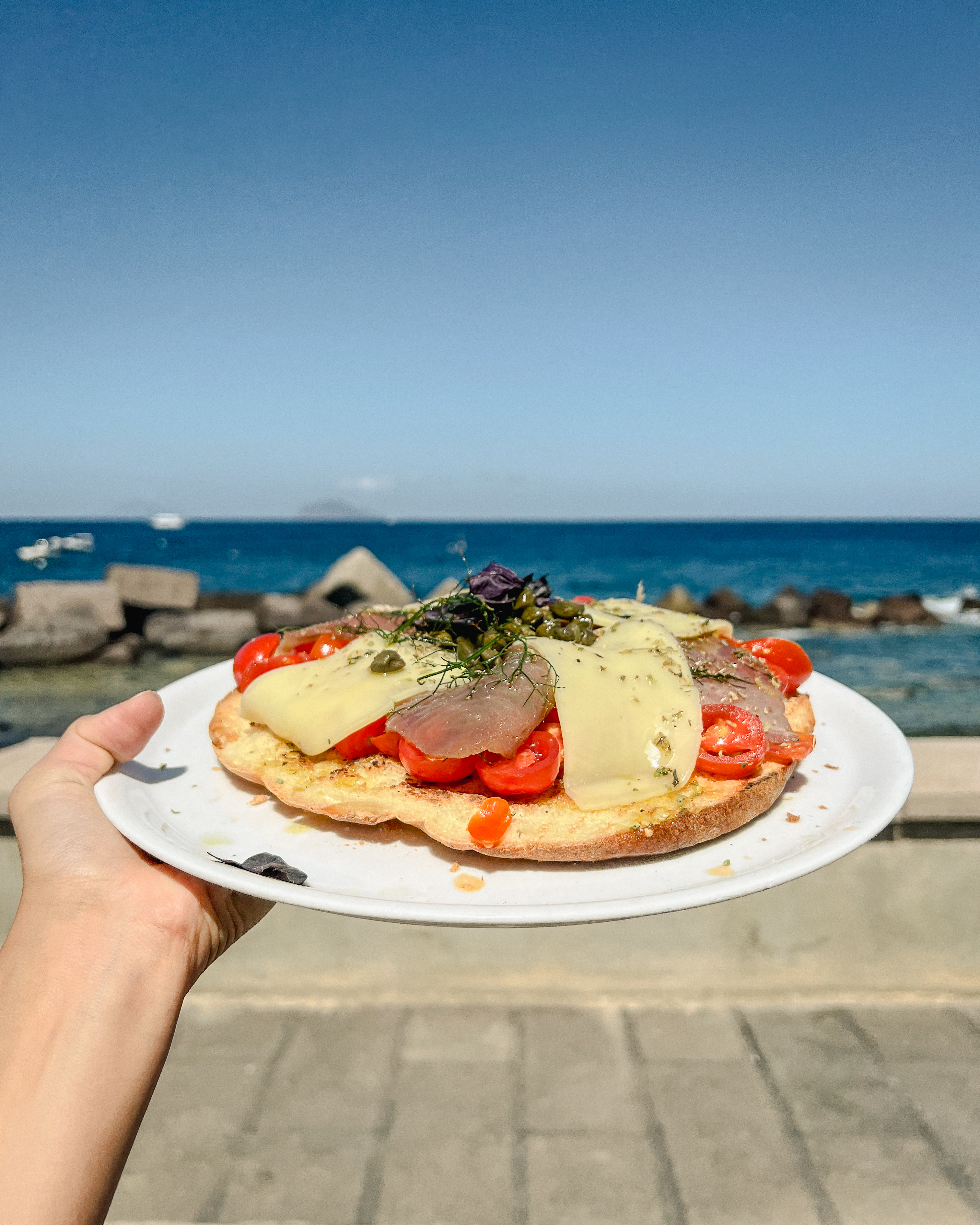 Da Alfredo in Salina, Sicily //Photo Credit Roberta Mazzone