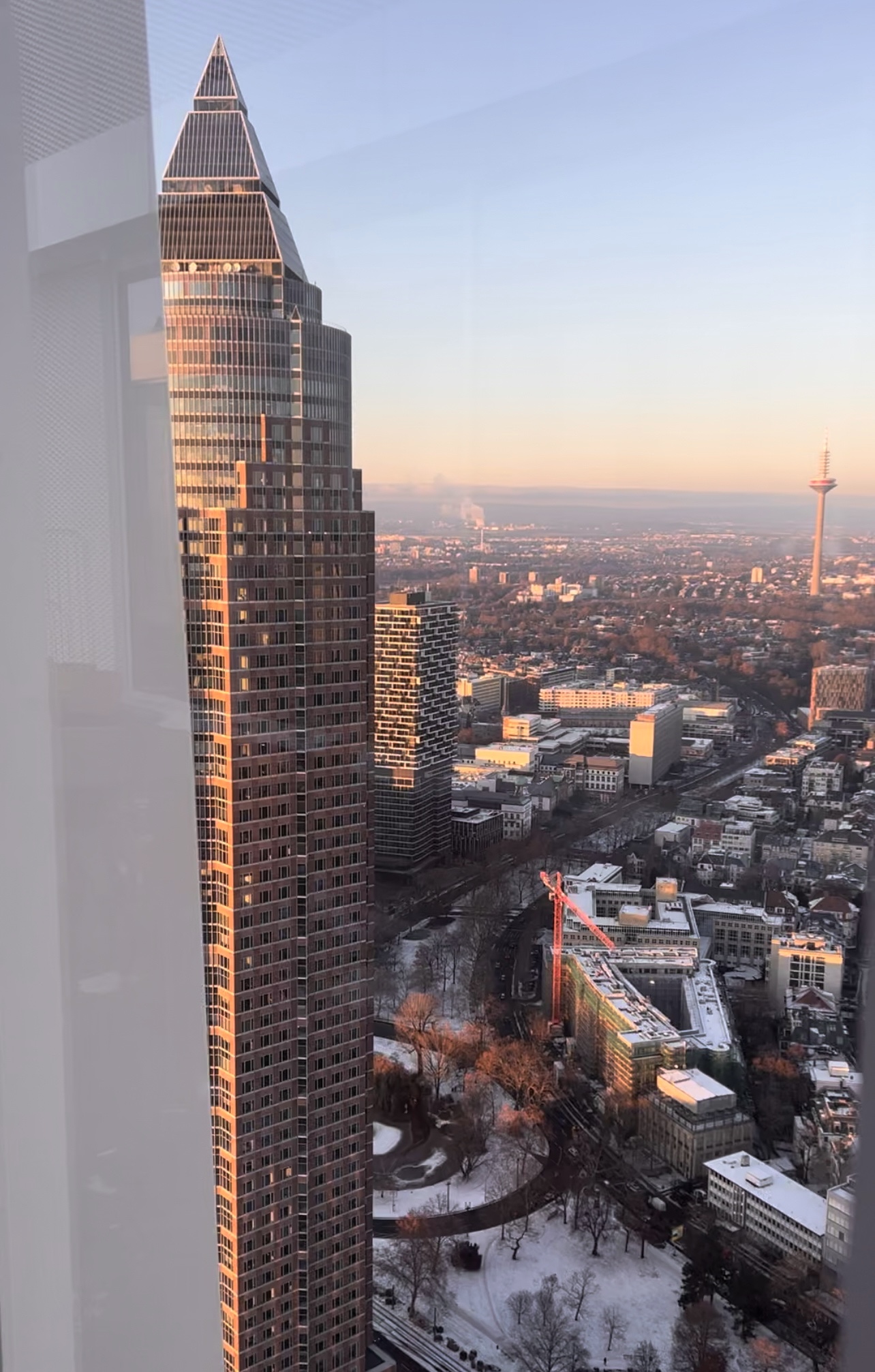 Frankfurt skyline as seen from NFT Rooftop Bar