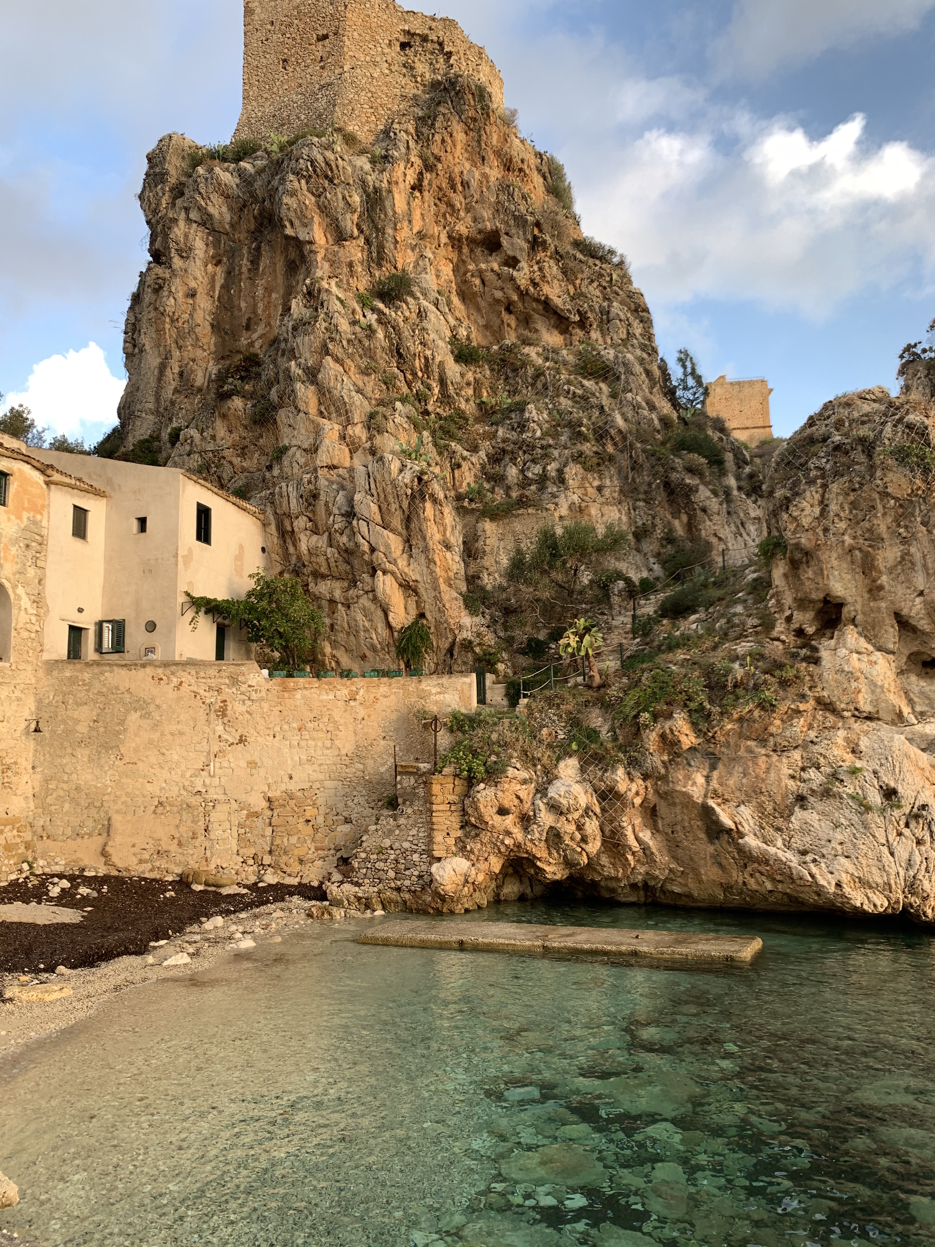 Sunset at Tonnara di Scopello at the end of September