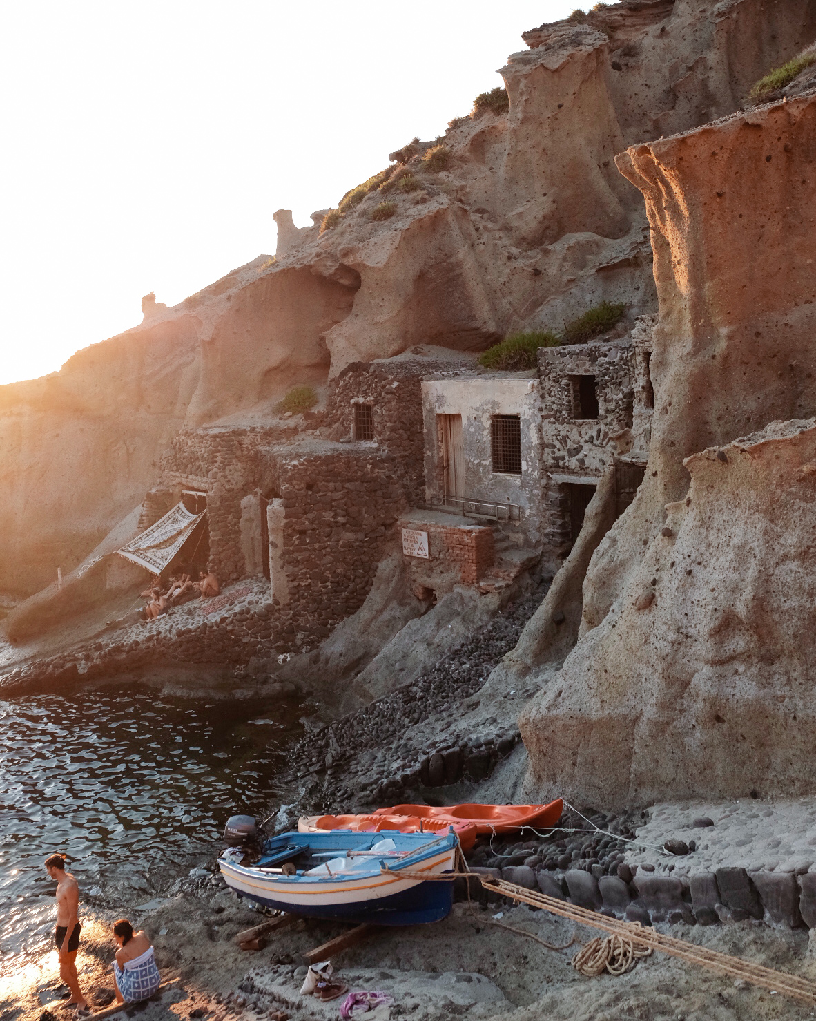 Sunset moments in Pollara, Salina island in Sicily // Photo Credit Roberta Mazzone