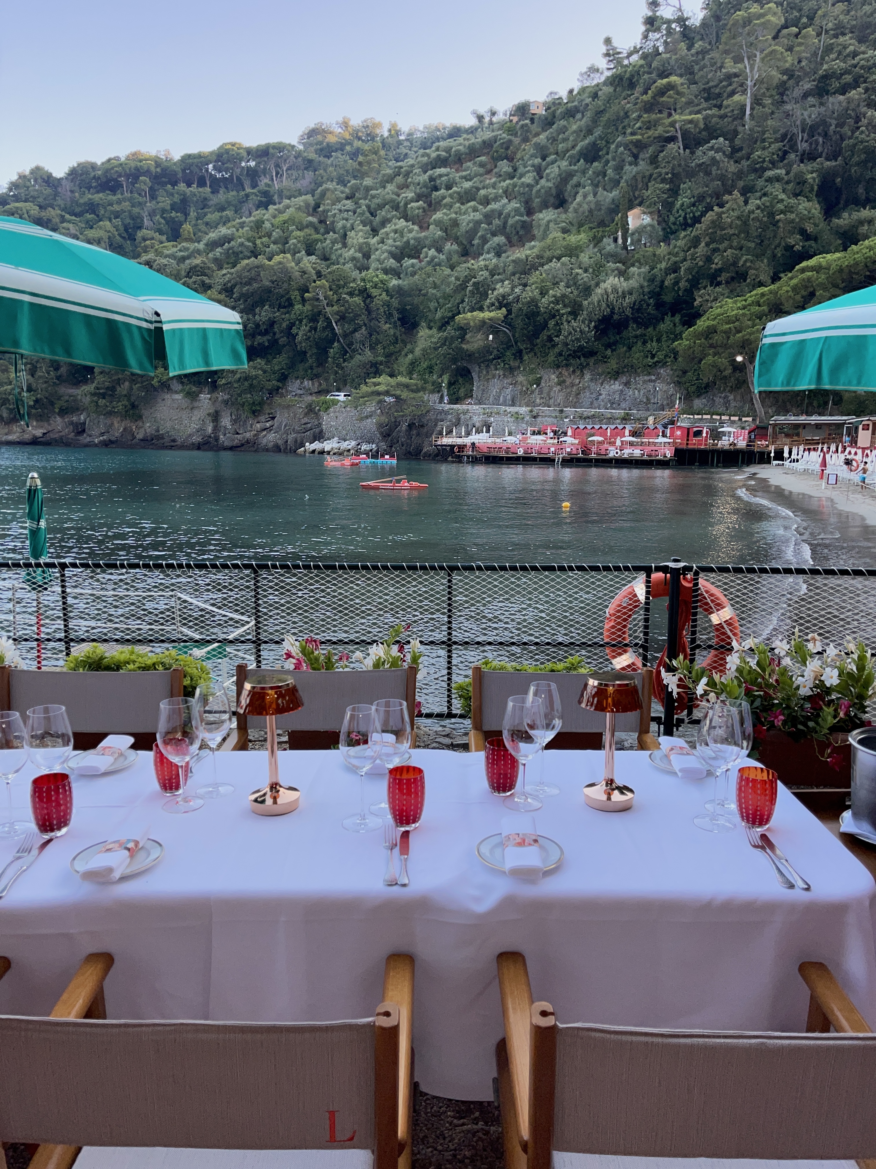 Langosteria restaurant at Paraggi Bay next to Portofino // Photo Credit Giacomo Sonzini