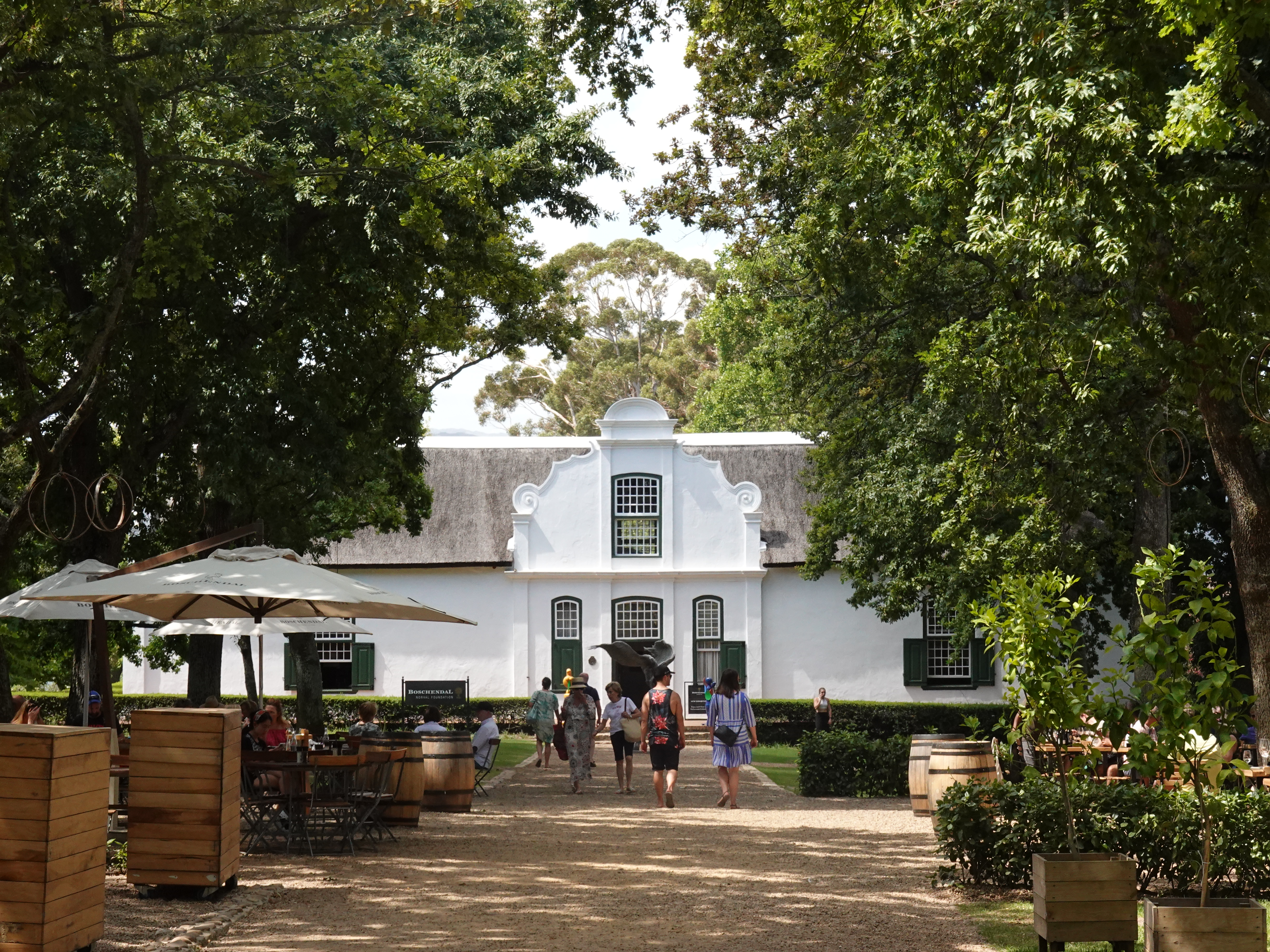 The center part of Boschendal Farm & Wine Estate