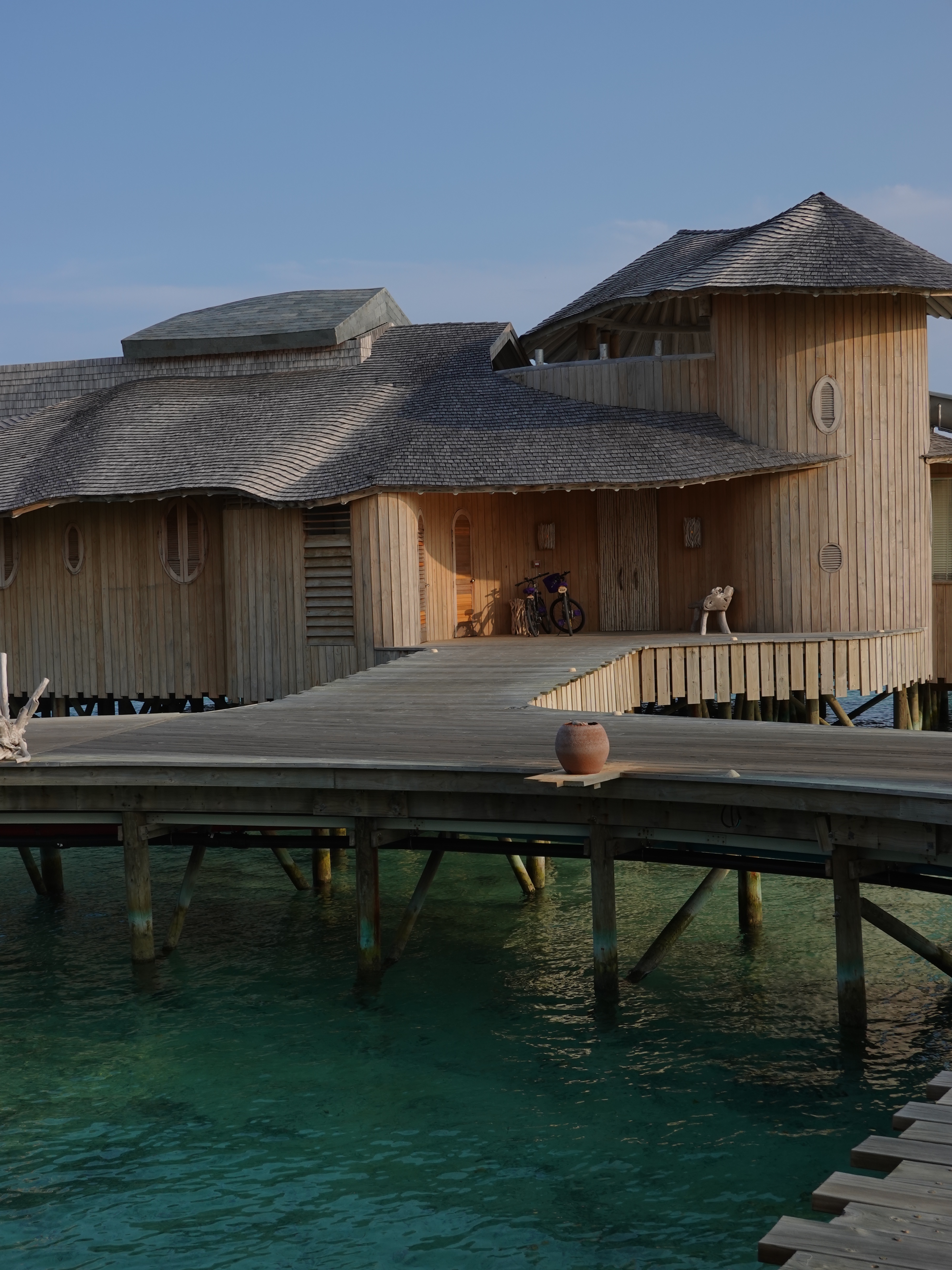 Overwater villas at Soneva Jani, the Maldives