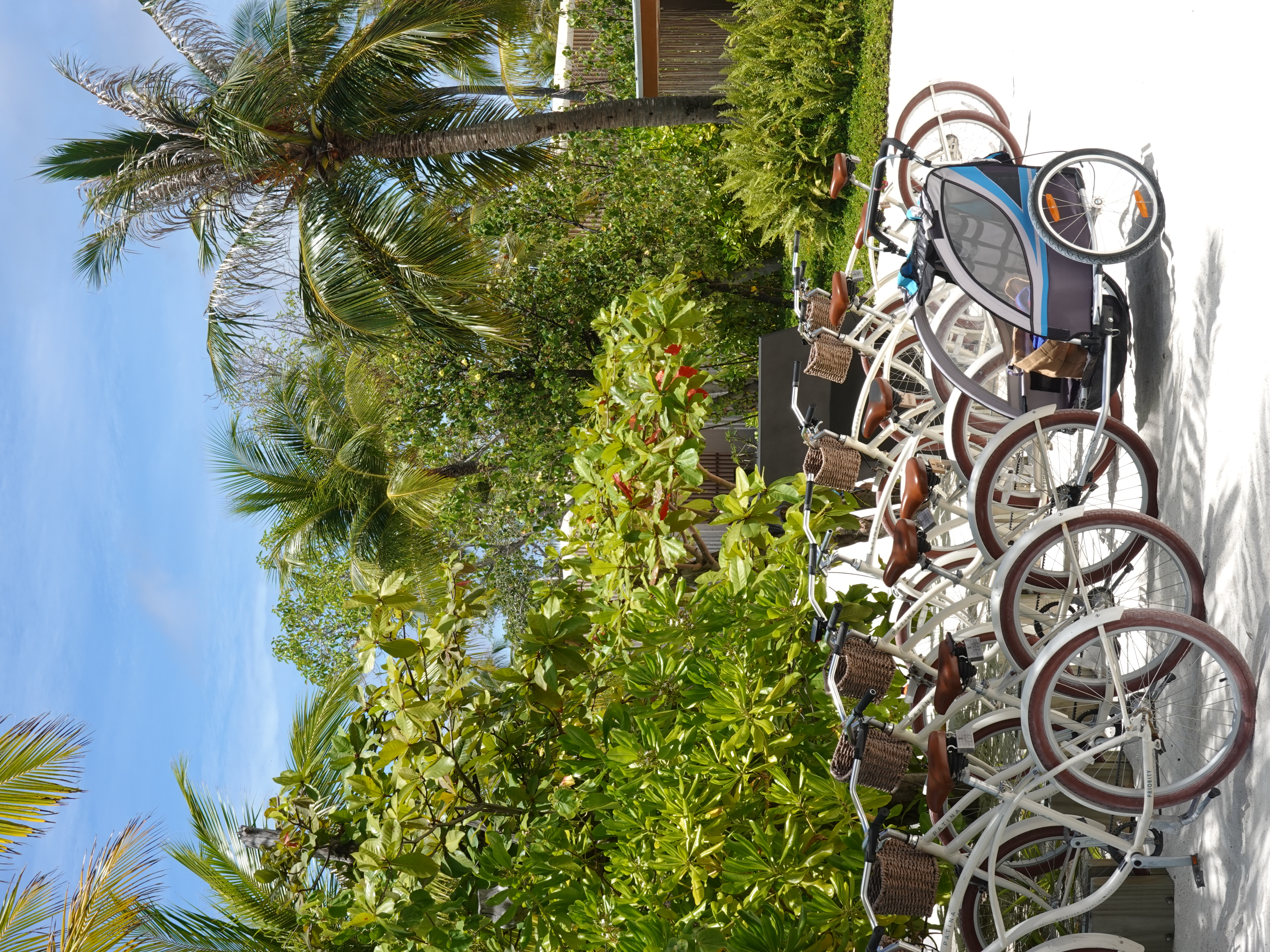 Family-friendly option to move around the island - the buggy bike at Patina, Maldives.
