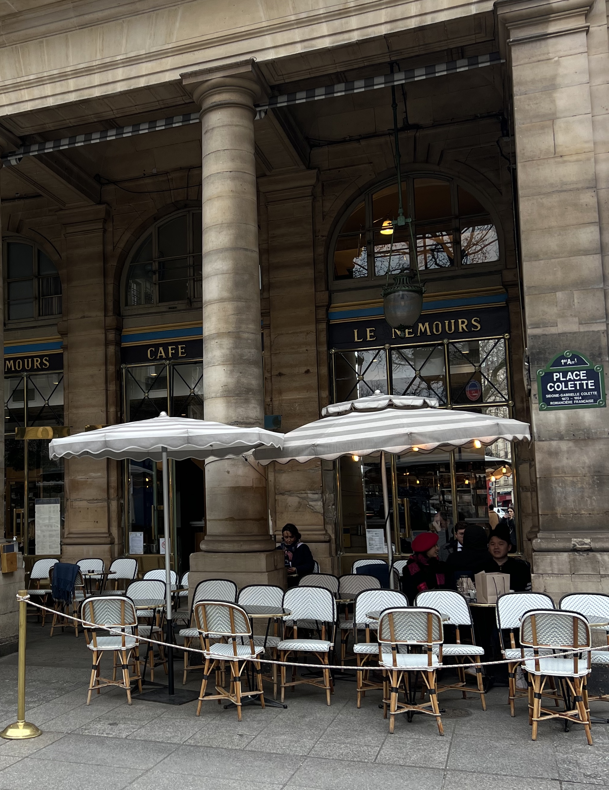 Le Nemours cafe - another must on the list of the prettiest cafes in Paris 