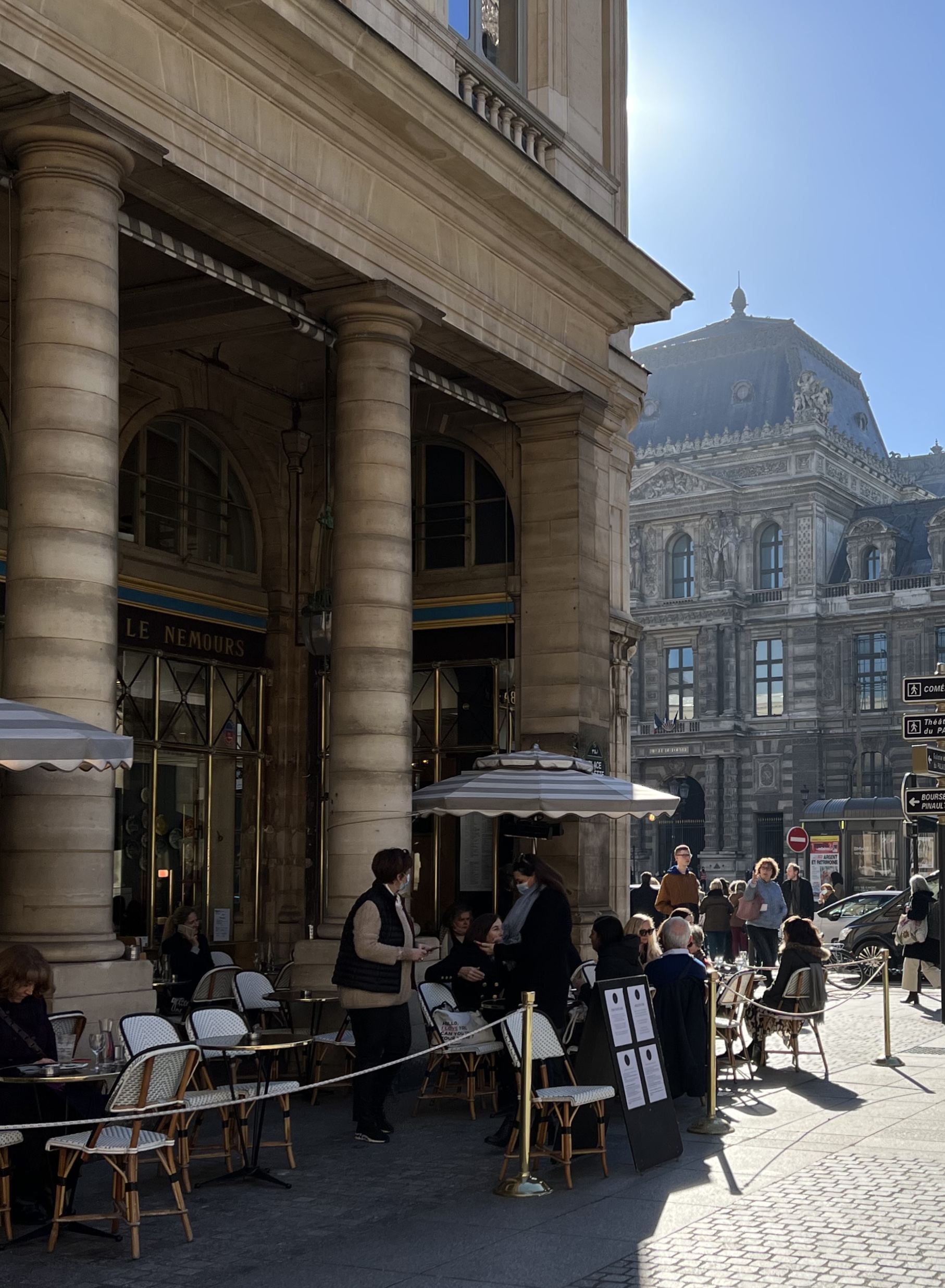 Le Nemours cafe - another must on the list of the prettiest cafes in Paris
