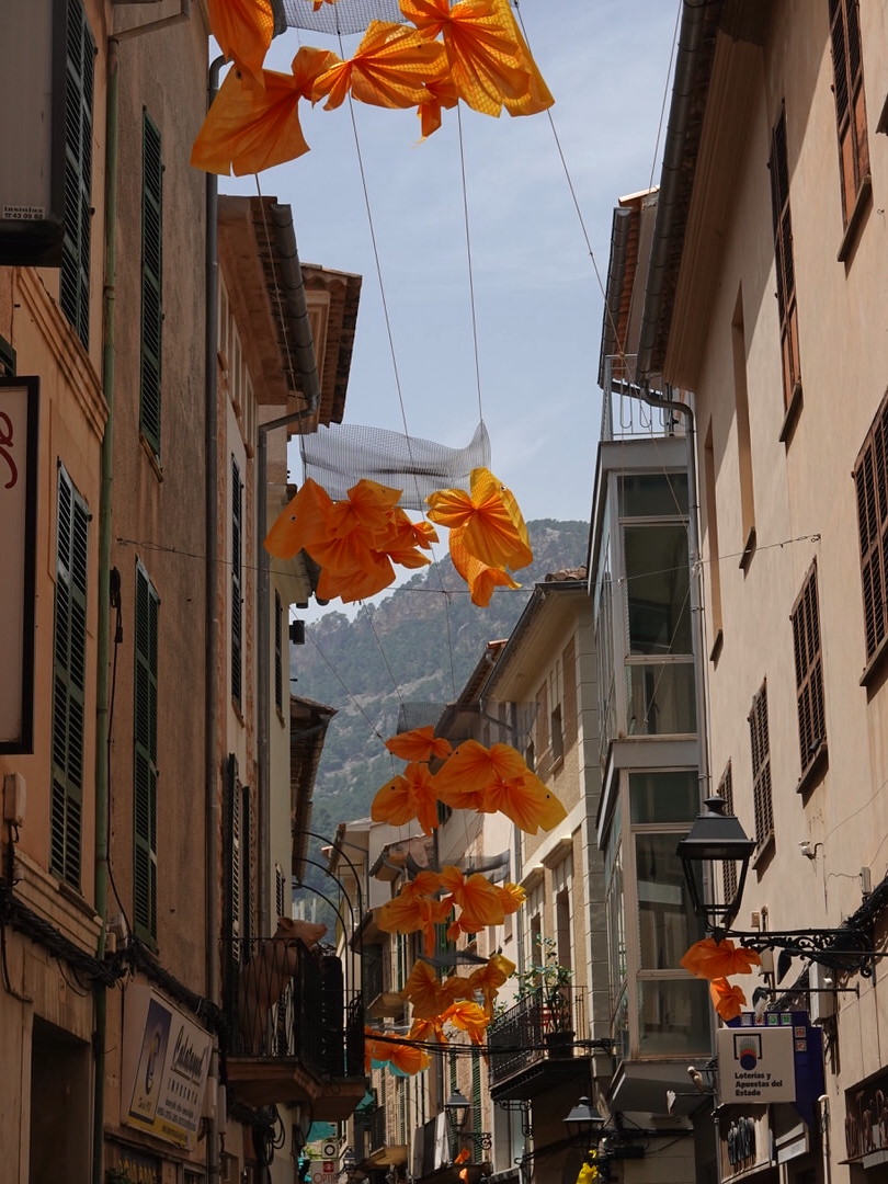 Pretty streets of Soller, Mallorca