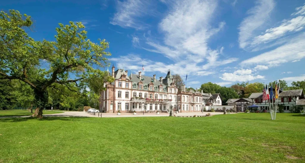 Chateau de Pourtales hotel is only 20 minutes north-east of Strasbourg in a gorgeous location // Photo Credit Chateau de Pourtales 