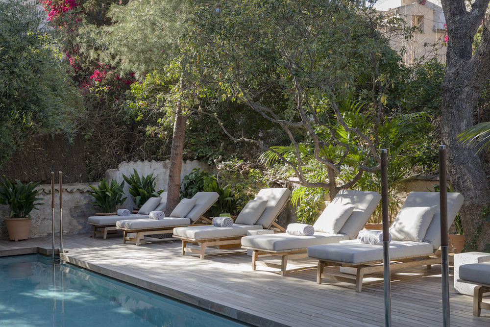 Outdoor pool in the heart of Palma de Mallorca at Can Bordoy. Photo Credit Can Bordoy