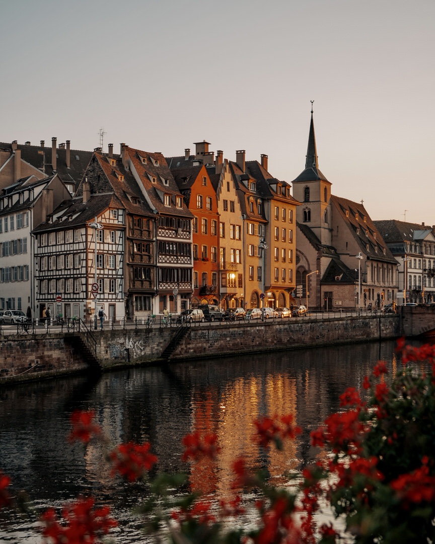 Strasbourg at sunset captured by @travelwithadrien