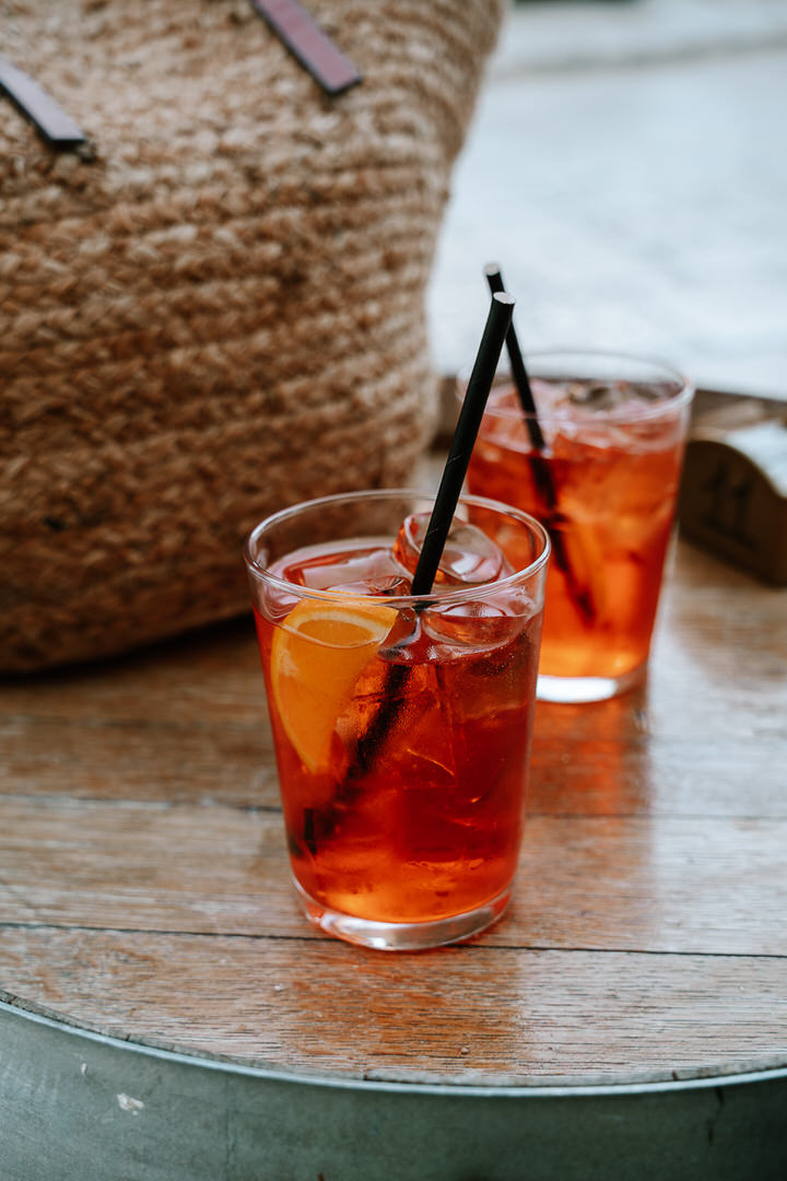 Aperol at Altieri cafe. Photo credit @roamandthrive