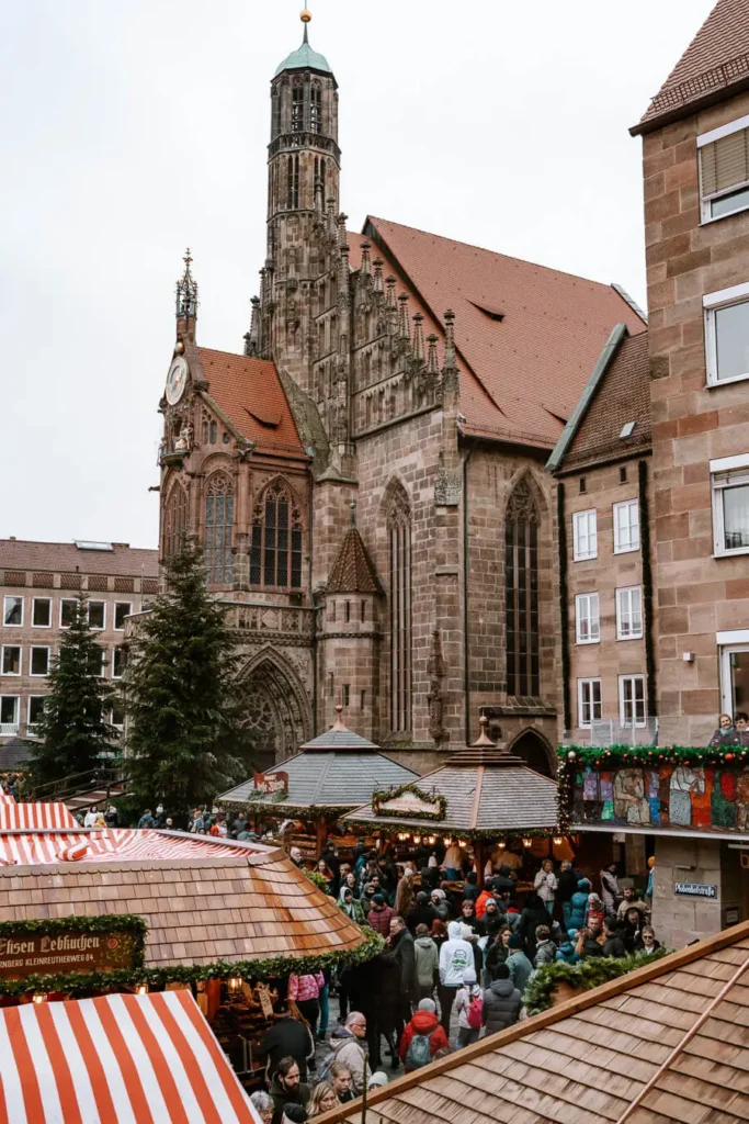 German Christmas Markets are some of the best in Europe. Here the famous Nuremberg Christmas Market // Photo Credit Roam & Thrive 