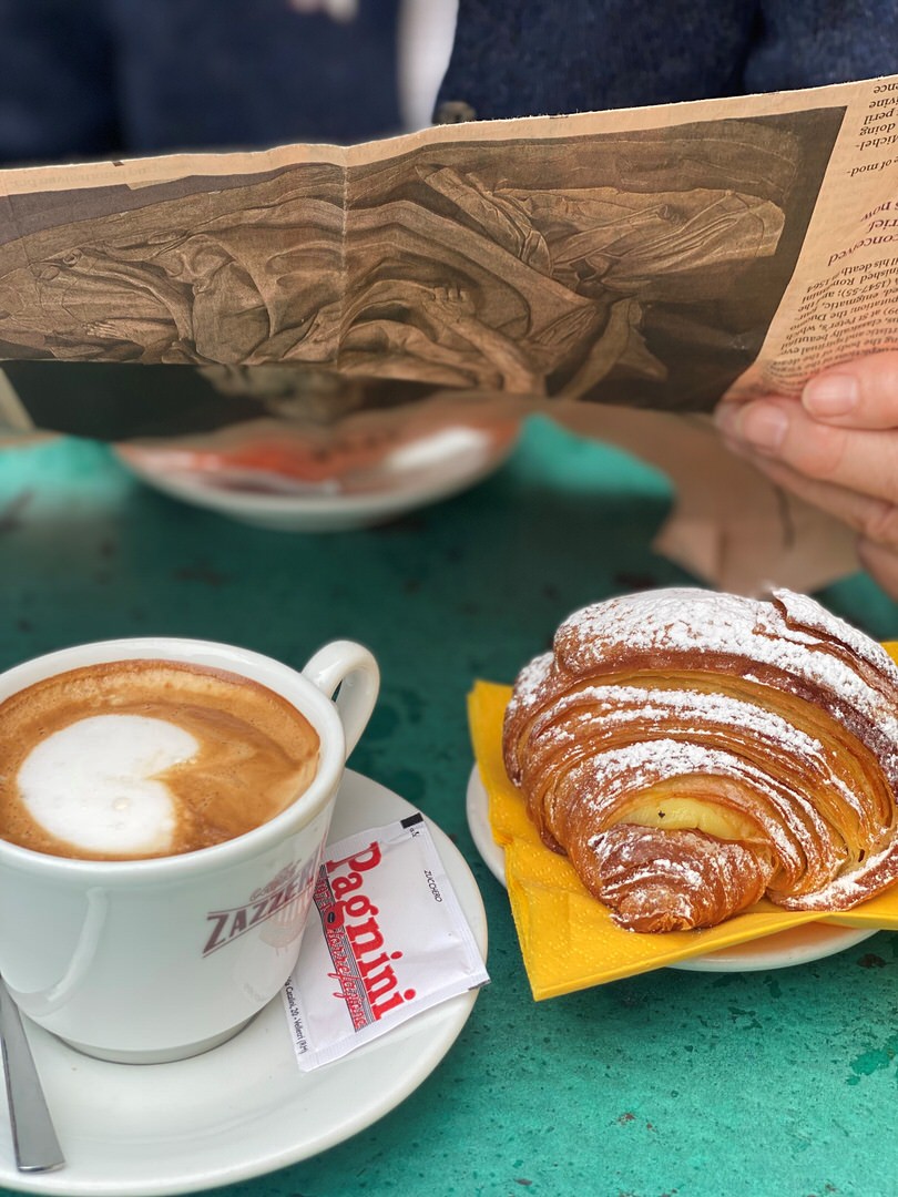 Make sure to start your 1 day in Florence right with a proper Italian breakfast. Photo by Antonia Fest