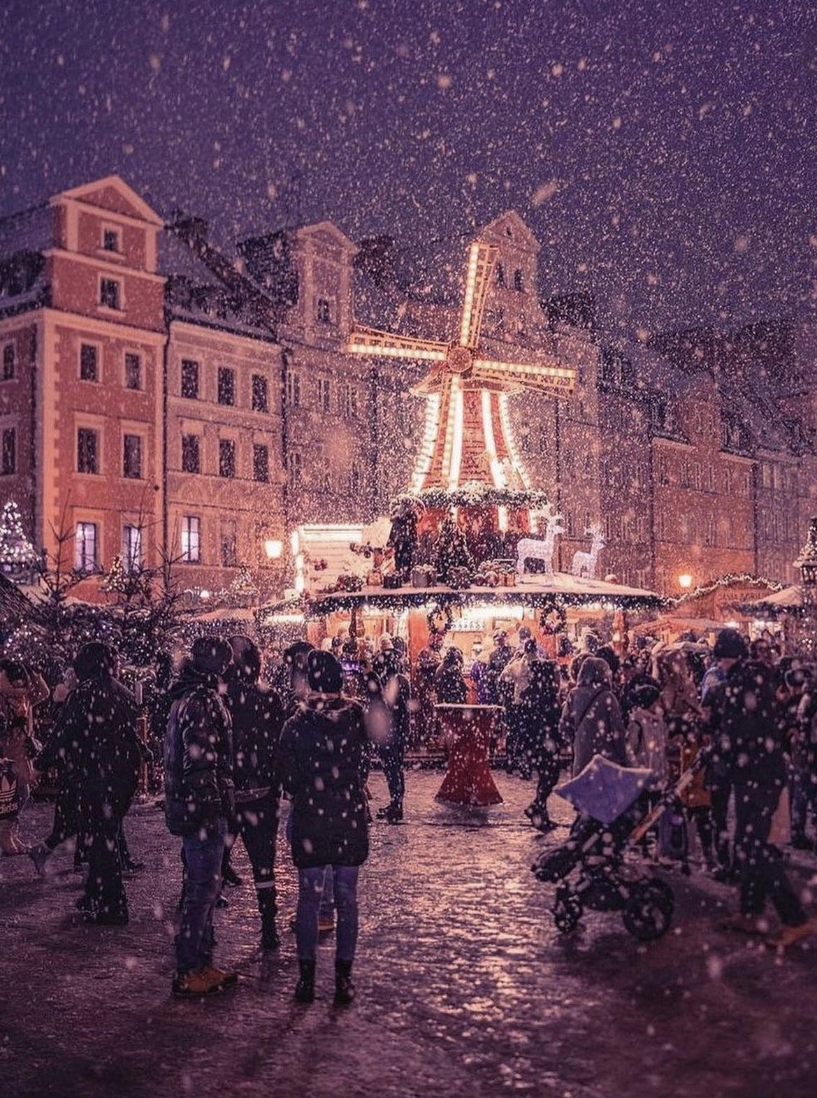 Beautiful snowy Wroclaw is another less-known option for an alternative Christmas Market in Europe. Photo credit @cam.rebel
