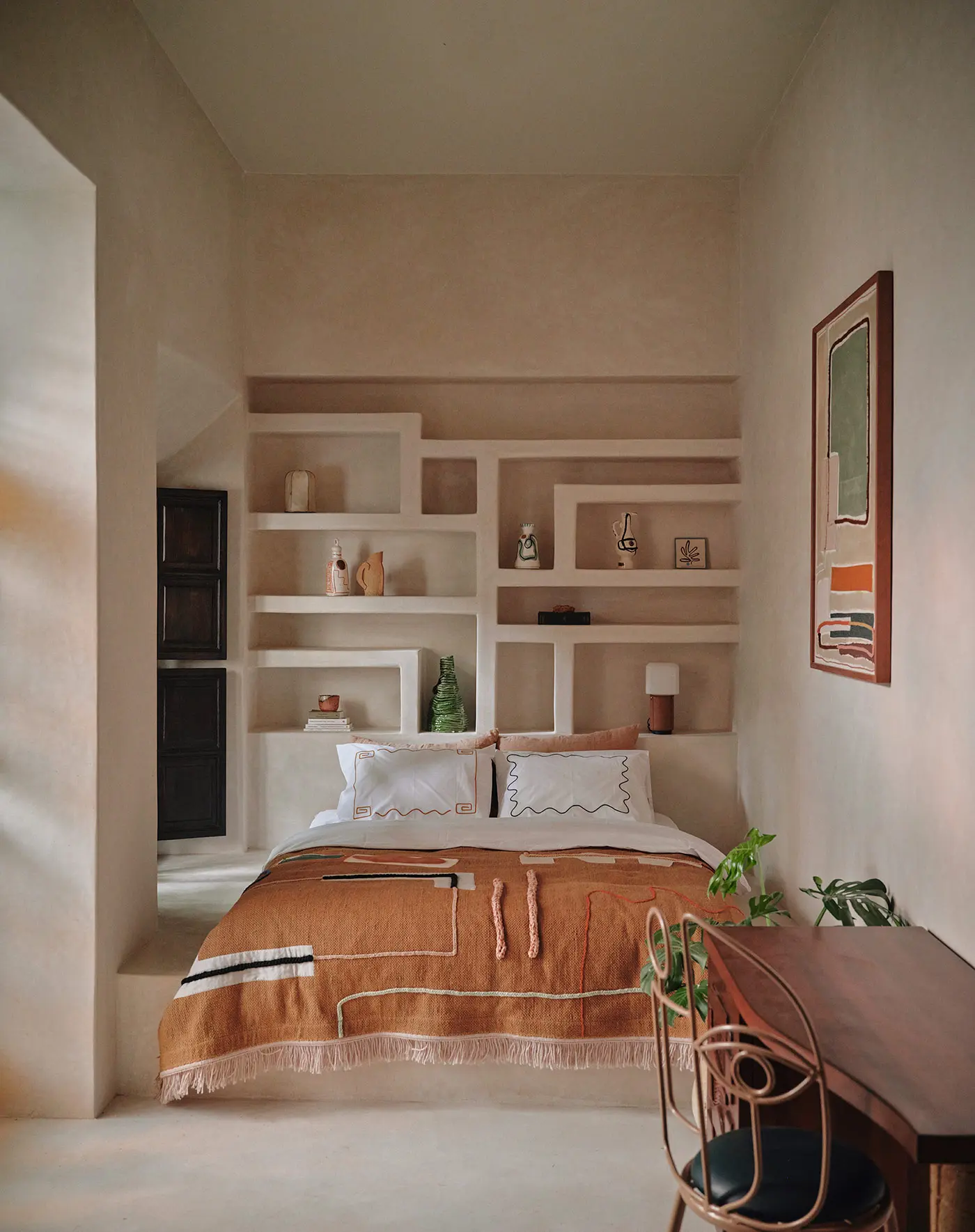 Unique bedroom design with love to every detail. // Photo Credit: Rosemary Marrakech